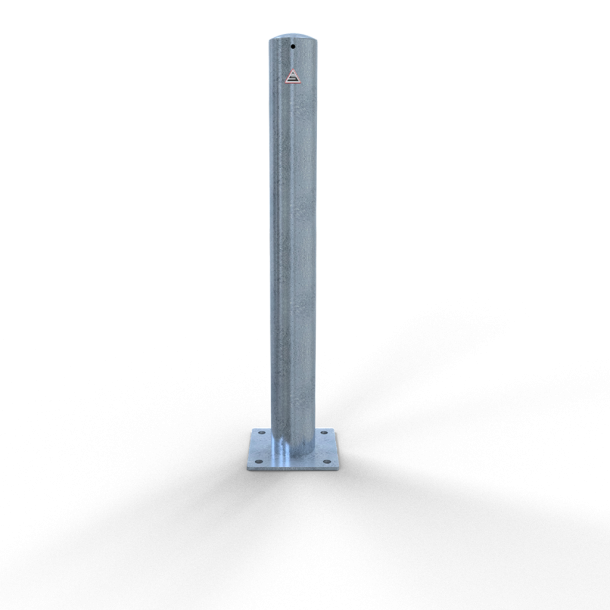 Barrier posts | Steel tube  102 x 2,9 mm | stationary, to be fixed by plugs | hot-dip galvanized | without eyelet